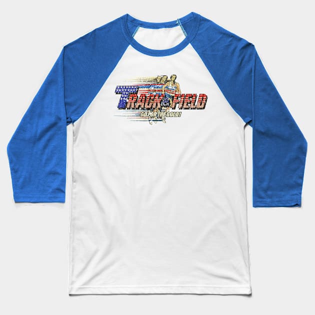 Track & Field 1983 Baseball T-Shirt by JCD666